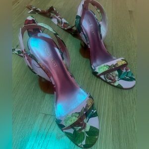 Nine West Kelsie Ankle Wrap Heeled Sandals, size 7